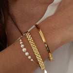 Link Bangle Armband Goudkleurig