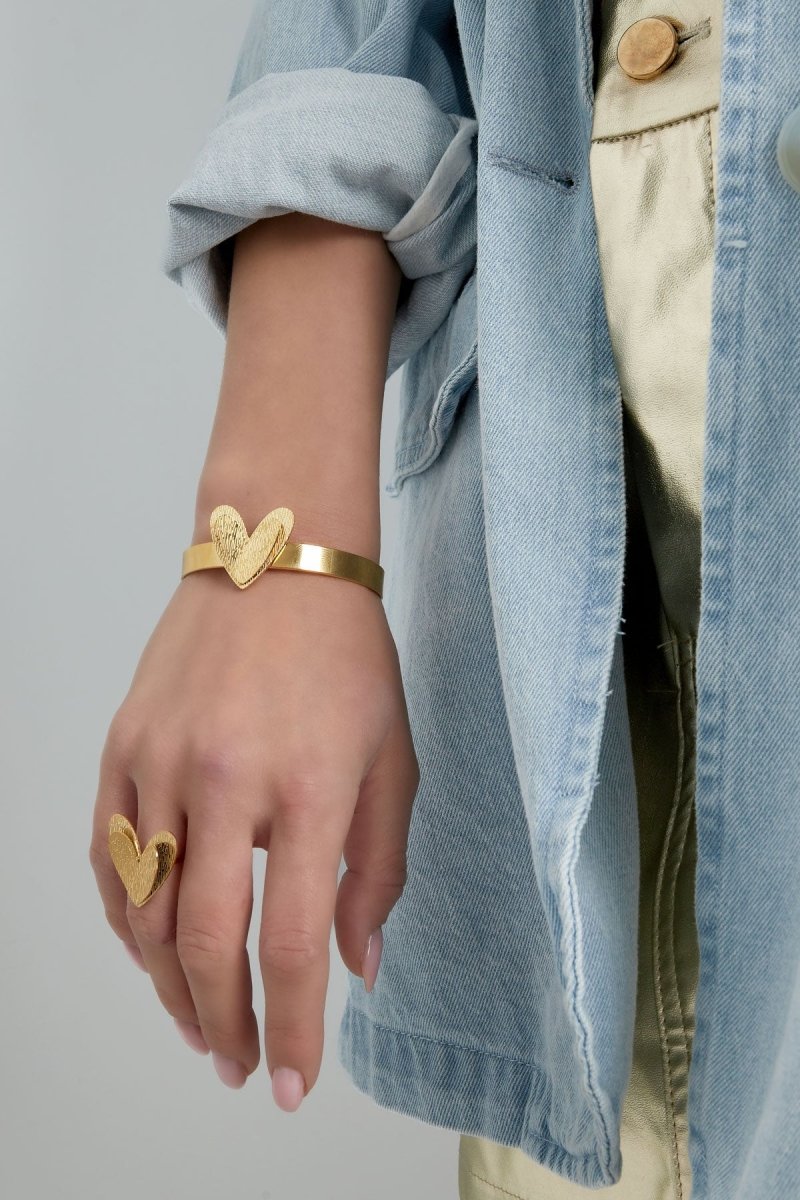 Double Love Armband Goudkleurig