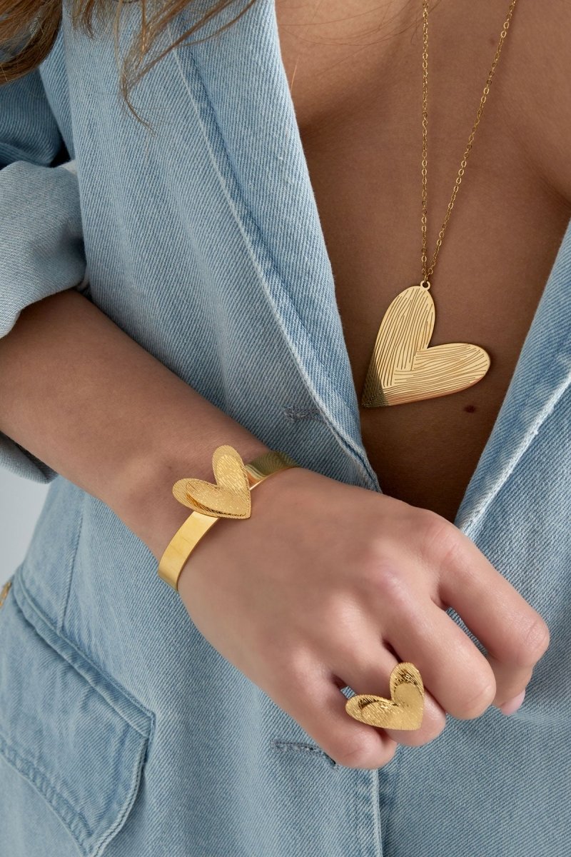 Double Love Armband Goudkleurig