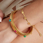 Butterfly Charms Armband Zilverkleurig