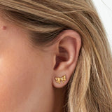 Cute Bow Studs Oorbellen Goudkleurig