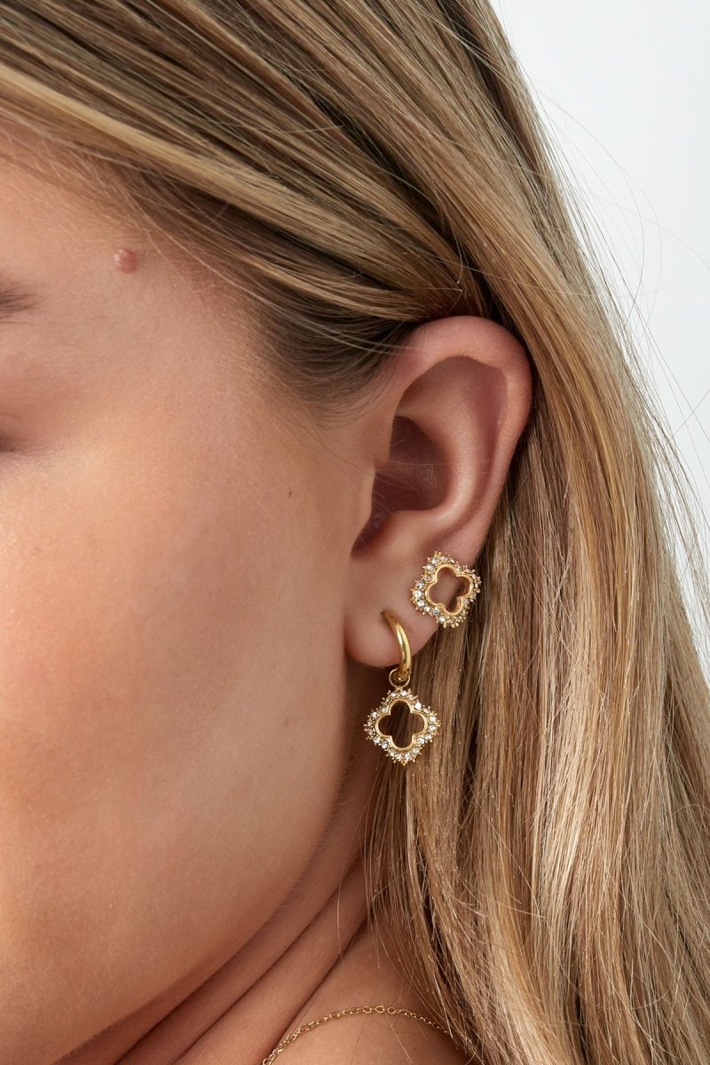 Lucky Diamond Oorbellen Goudkleurig