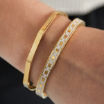 Shaped Bangle Armband Goudkleurig