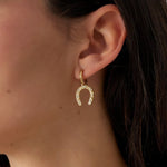 Horseshoe Oorbellen Zilverkleurig