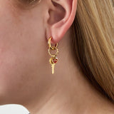 Key to Love Oorbellen Goudkleurig