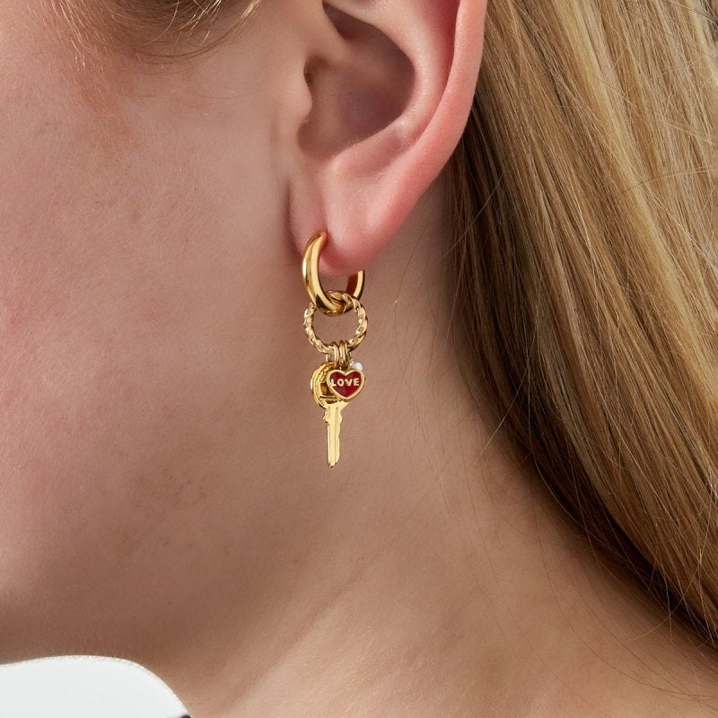 Key to Love Oorbellen Goudkleurig