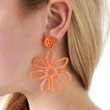 Orange Flower Oorbellen