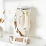 Tumbler Carry Case Quilted Cream