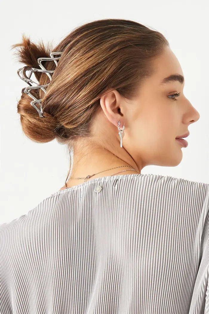 Haarklem Elegant Zilverkleurig