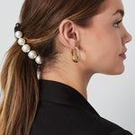 Haarclip Pearls Black