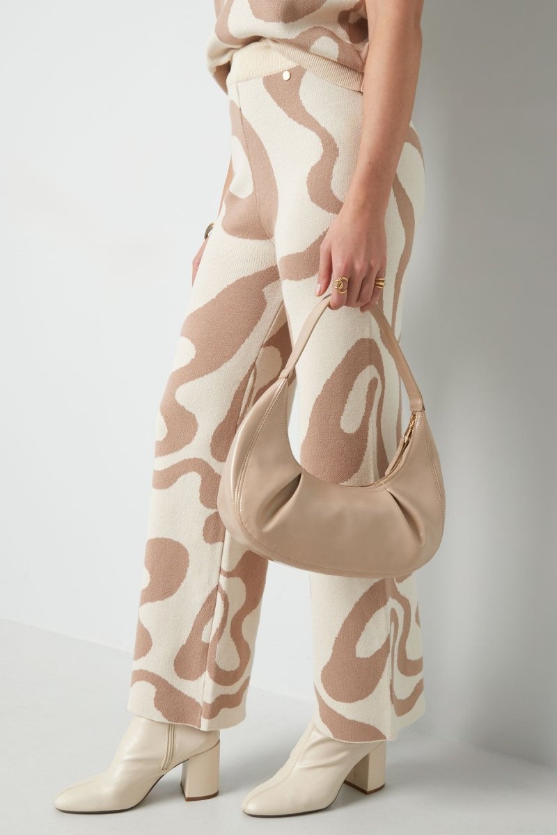 Bag with Pleats Beige