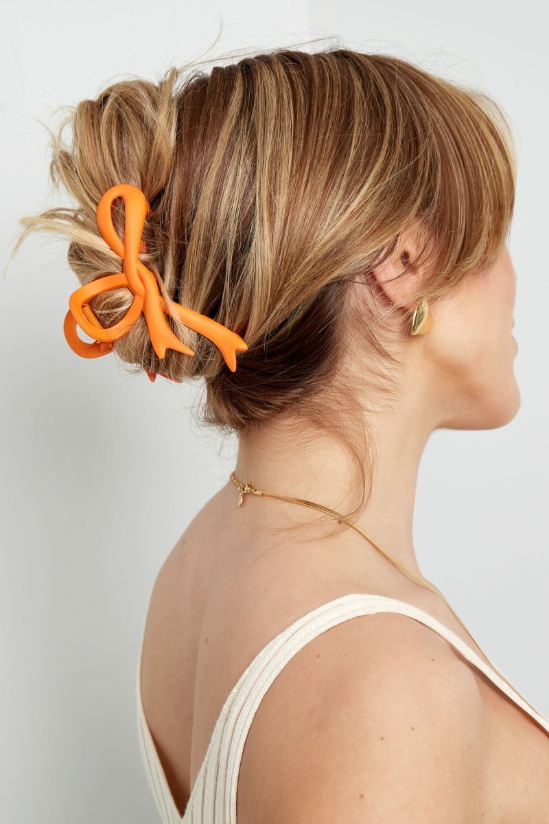 Haarklem Matte Curly Bow Sand