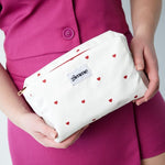 Make - up Bag Hearts White