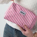 Make - up Bag Small Stripes Pink
