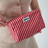 Make - up Bag Small Stripes Pink Red