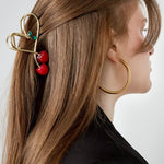 Haarklem Cherry Love Goudkleurig
