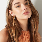 Haarband Statement Pearls Off - white