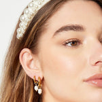 Haarband Statement Pearls Off - white