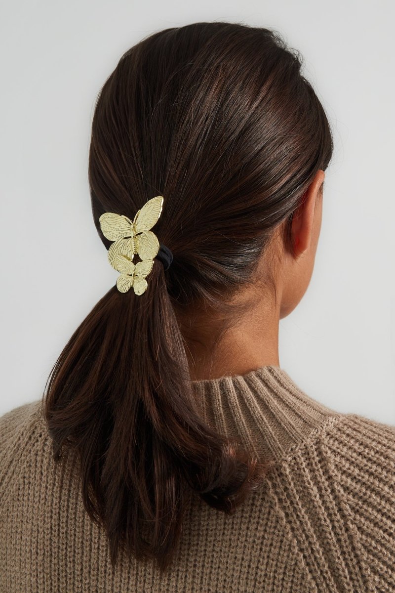 Butterfly Haarelastiek Goudkleurig