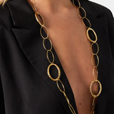 Statement Oval Link Ketting Goudkleurig