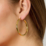 Pure Curve Hoops Goudkleurig