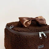 Travel Make-up Tas Teddy Chocolate Brown