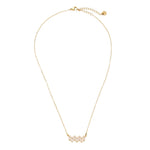 Up and Down Diamonds Ketting Goudkleurig