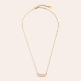 Up and Down Diamonds Ketting Goudkleurig