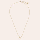 Nice Diamond Heart Ketting Goudkleurig