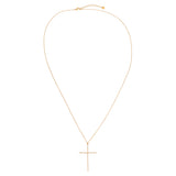 Zirconia Cross Ketting Goudkleurig