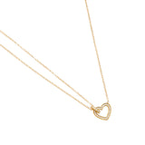 Double the Love Ketting Goudkleurig