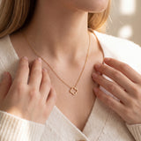 Clover Kiss Ketting Goudkleurig