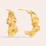 Pretty Hoop Oorbellen Goudkleurig