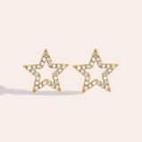 Lucky Star Stud Oorbellen Goudkleurig