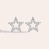 Lucky Star Stud Oorbellen Zilverkleurig