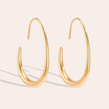 Muse Fluid Hoops Oorbellen Goudkleurig