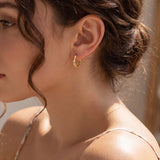 Melted Hoops Organic Oorbellen Goudkleurig