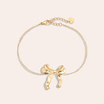 Lovely Bow Armband Goudkleurig