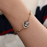 Leopard Print Armband Goudkleurig