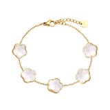 Shell Flowers Armband Goudkleurig