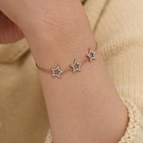 Starlight Trio Armband Goudkleurig