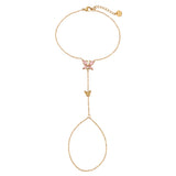 Butterflies Hand Chain Goudkleurig