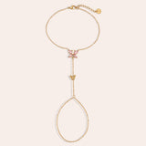 Butterflies Hand Chain Goudkleurig