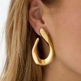 Flowy Hoops Oorbellen Zilverkleurig