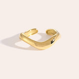 Modern Glow Ring Goudkleurig
