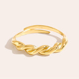 Fine Twist Ring Zilverkleurig