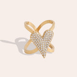 Beautiful Heart Sjaalring Goudkleurig