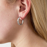 Luminous Hoop Clip Oorbellen Goudkleurig