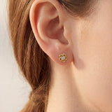 Fleur Mini Studs Oorbellen Goudkleurig