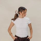 Beige Mom Corset Scrunchie